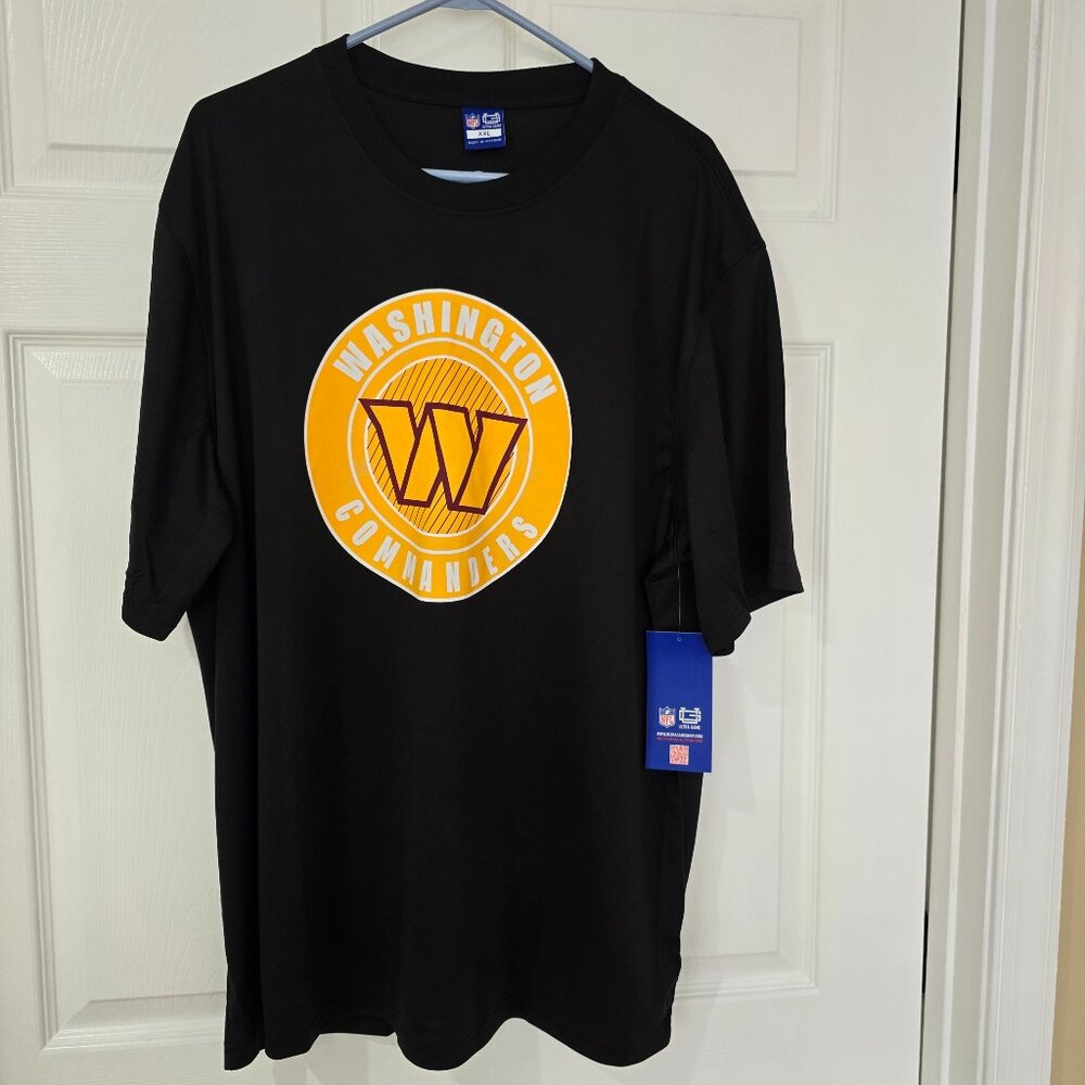 Washington Commanders Men's NFL Ultra Game T-Shirt Black Polyester‎ Sz XXL NWT